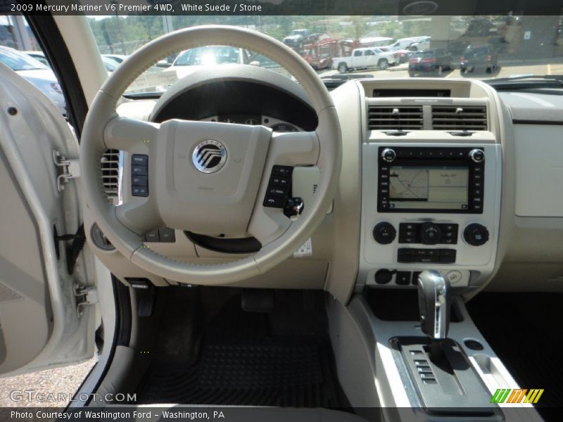 White Suede / Stone 2009 Mercury Mariner V6 Premier 4WD