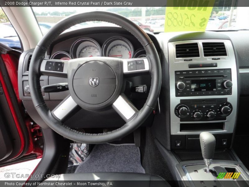 Inferno Red Crystal Pearl / Dark Slate Gray 2008 Dodge Charger R/T