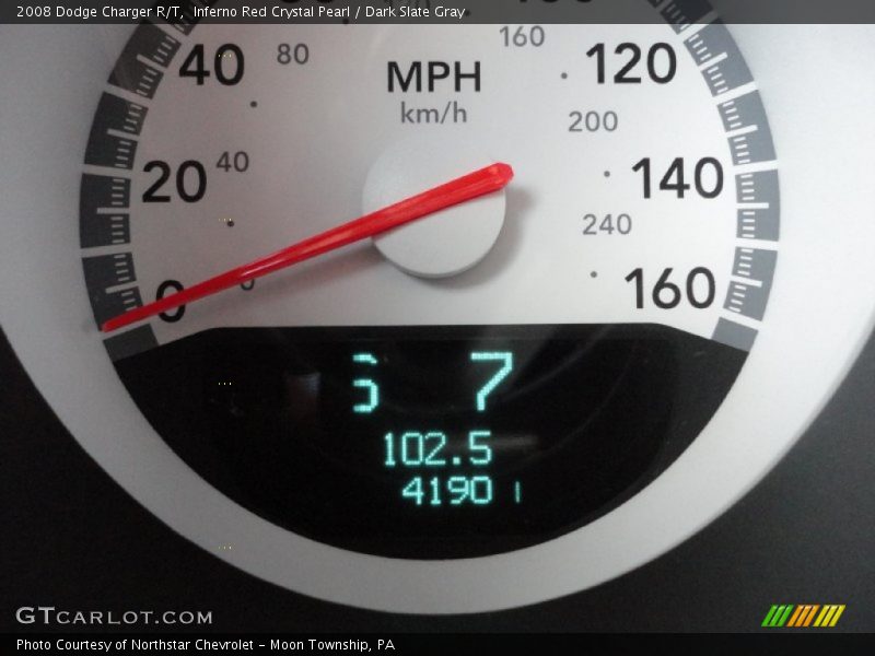 Inferno Red Crystal Pearl / Dark Slate Gray 2008 Dodge Charger R/T
