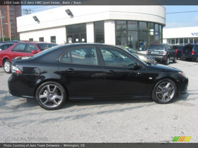 Black / Black 2008 Saab 9-3 Aero XWD Sport Sedan
