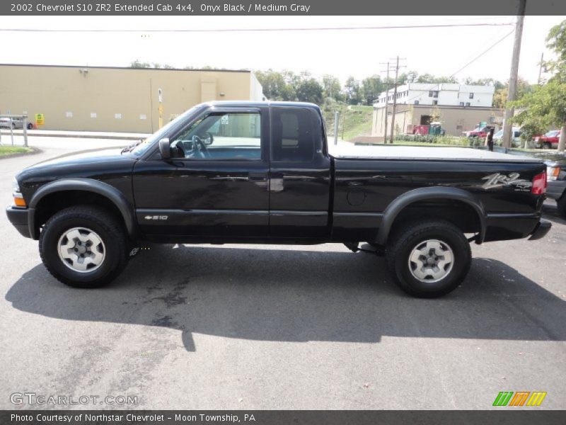 Onyx Black / Medium Gray 2002 Chevrolet S10 ZR2 Extended Cab 4x4