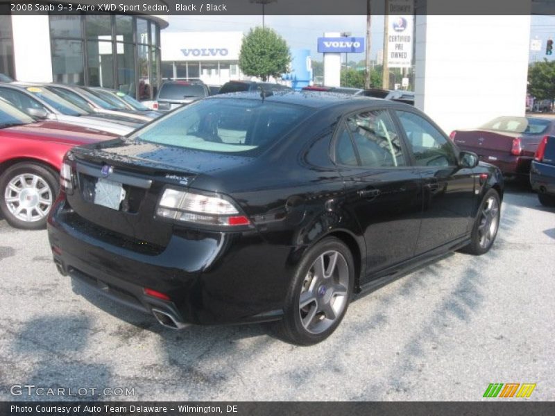 Black / Black 2008 Saab 9-3 Aero XWD Sport Sedan