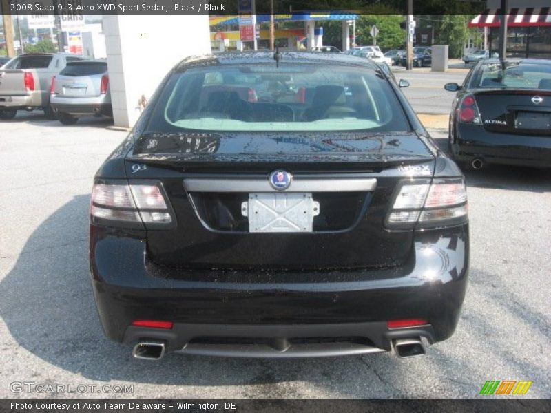 Black / Black 2008 Saab 9-3 Aero XWD Sport Sedan