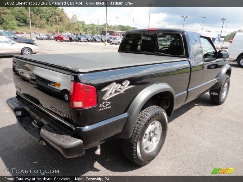 Onyx Black / Medium Gray 2002 Chevrolet S10 ZR2 Extended Cab 4x4