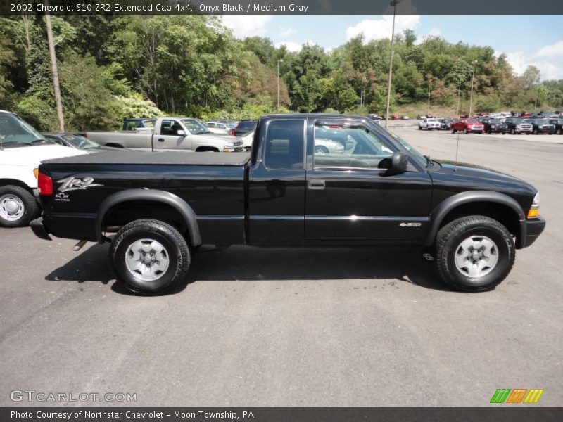 Onyx Black / Medium Gray 2002 Chevrolet S10 ZR2 Extended Cab 4x4