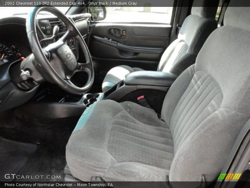 Onyx Black / Medium Gray 2002 Chevrolet S10 ZR2 Extended Cab 4x4