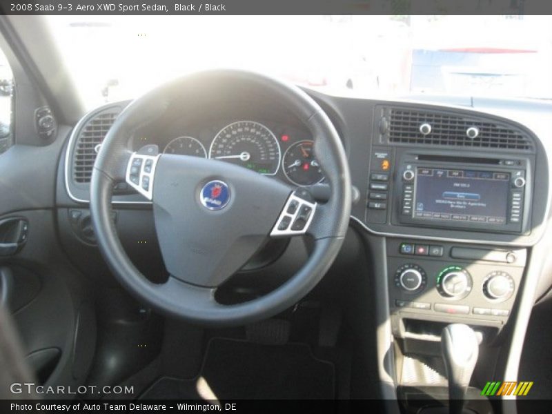 Black / Black 2008 Saab 9-3 Aero XWD Sport Sedan