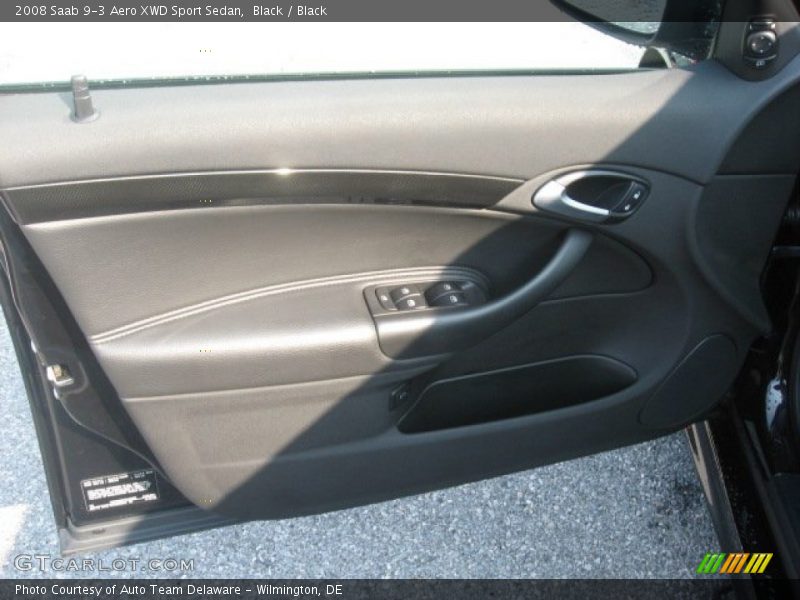 Black / Black 2008 Saab 9-3 Aero XWD Sport Sedan
