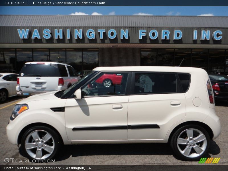 Dune Beige / Sand/Black Houndstooth Cloth 2010 Kia Soul !