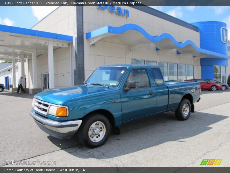Cayman Green Metallic / Medium Graphite 1997 Ford Ranger XLT Extended Cab