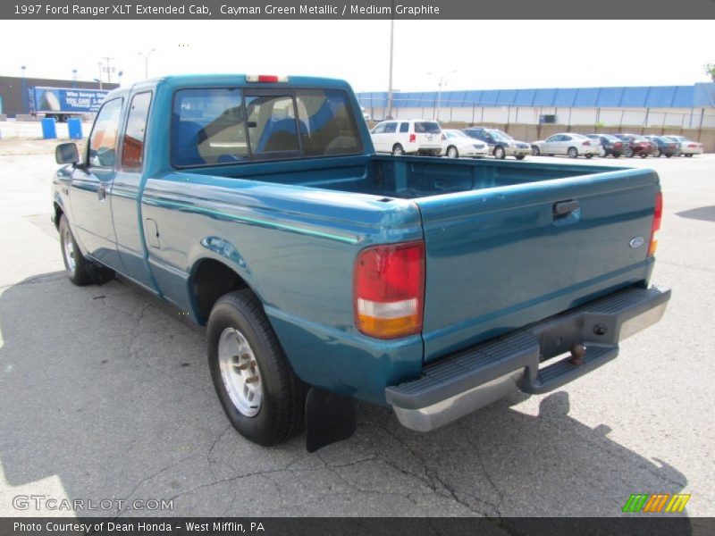 Cayman Green Metallic / Medium Graphite 1997 Ford Ranger XLT Extended Cab