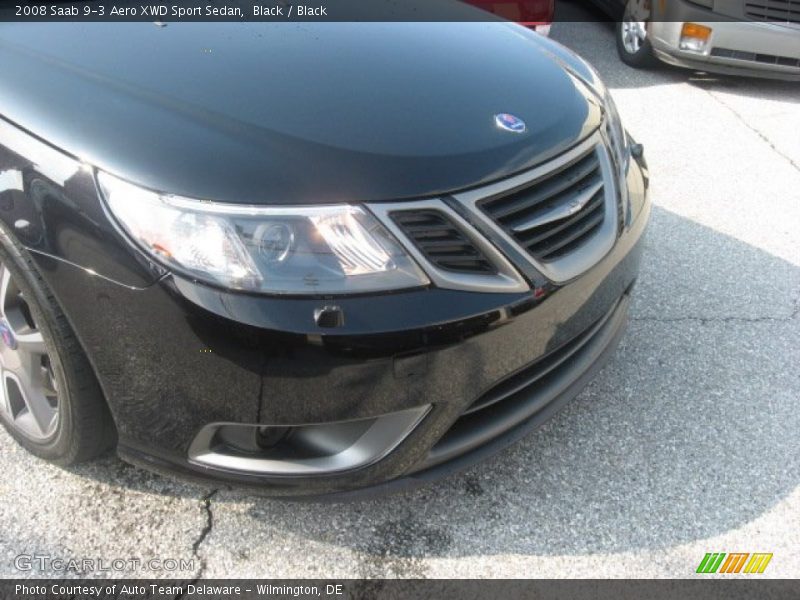 Black / Black 2008 Saab 9-3 Aero XWD Sport Sedan