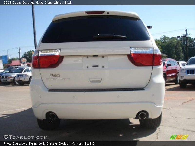 Stone White / Black 2011 Dodge Durango Heat