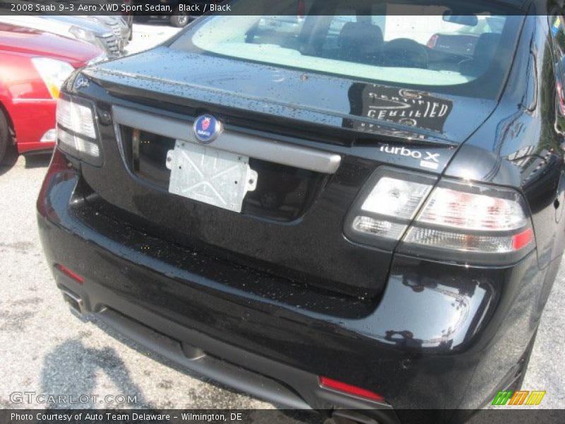 Black / Black 2008 Saab 9-3 Aero XWD Sport Sedan