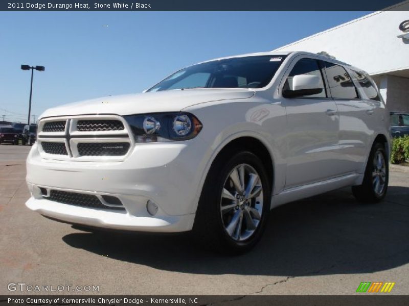 Stone White / Black 2011 Dodge Durango Heat