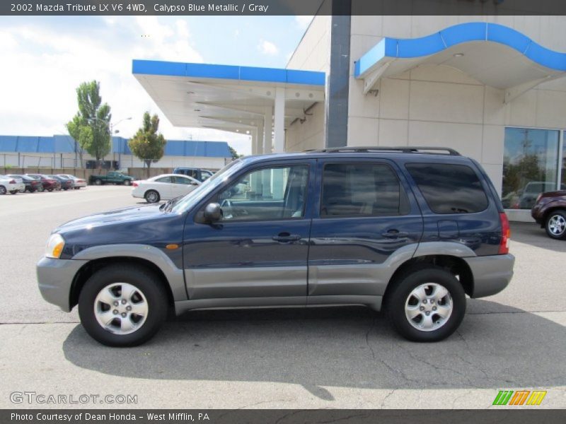 Calypso Blue Metallic / Gray 2002 Mazda Tribute LX V6 4WD