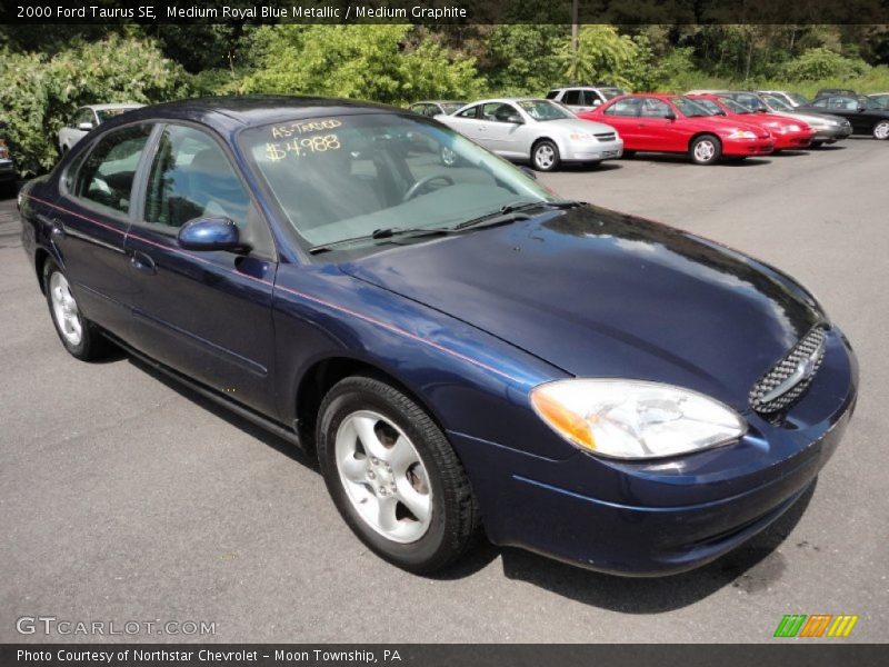 Medium Royal Blue Metallic / Medium Graphite 2000 Ford Taurus SE