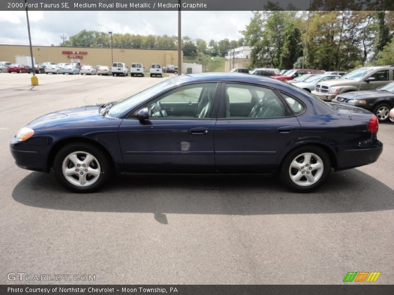 Medium Royal Blue Metallic / Medium Graphite 2000 Ford Taurus SE