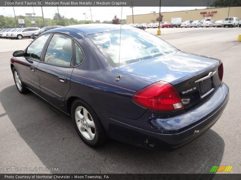 Medium Royal Blue Metallic / Medium Graphite 2000 Ford Taurus SE