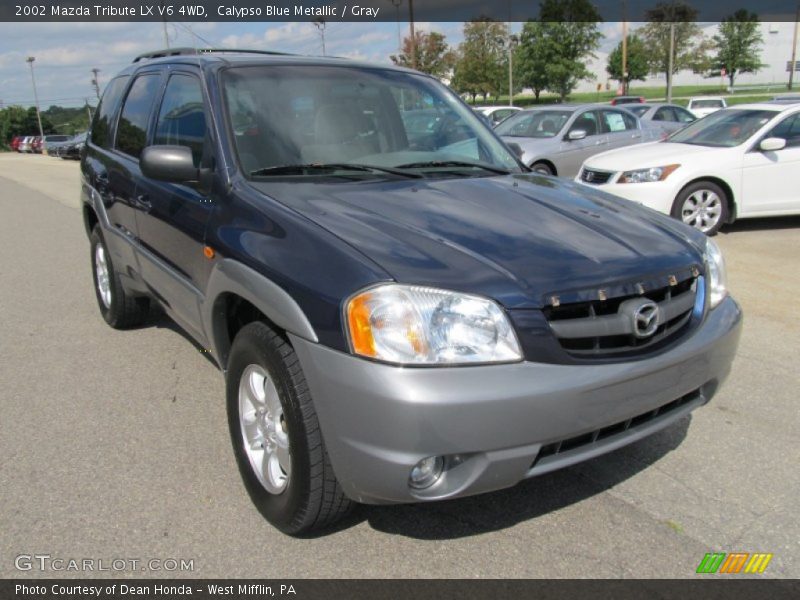 Calypso Blue Metallic / Gray 2002 Mazda Tribute LX V6 4WD