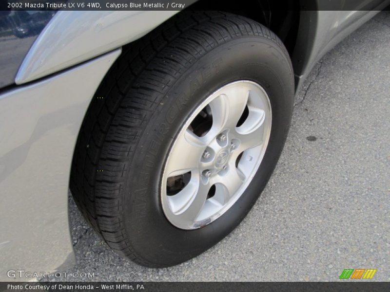 Calypso Blue Metallic / Gray 2002 Mazda Tribute LX V6 4WD