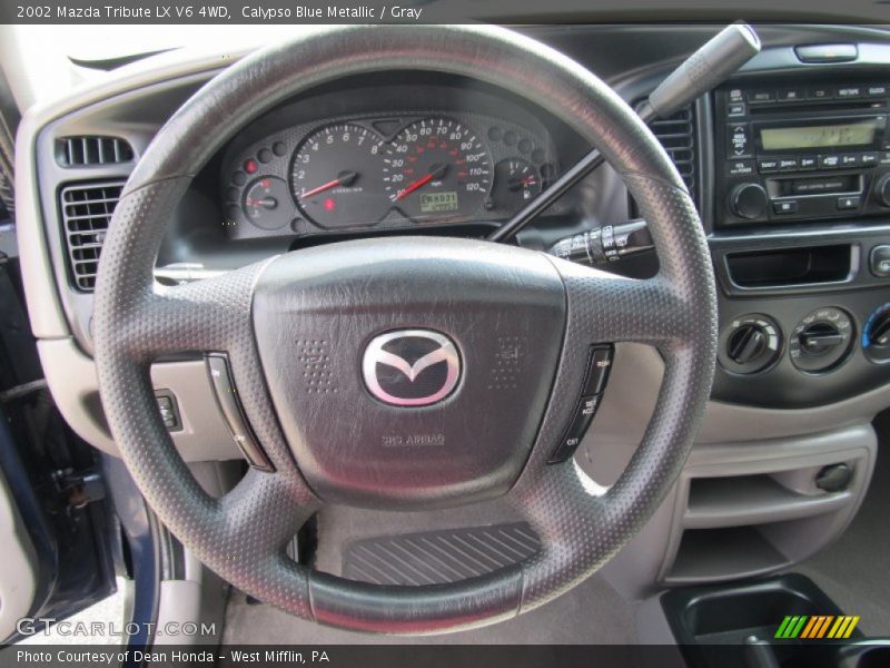 Calypso Blue Metallic / Gray 2002 Mazda Tribute LX V6 4WD