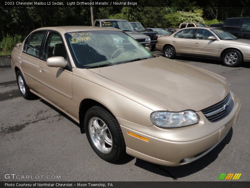 Light Driftwood Metallic / Neutral Beige 2003 Chevrolet Malibu LS Sedan