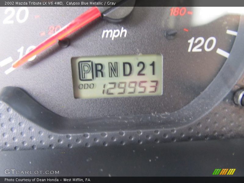 Calypso Blue Metallic / Gray 2002 Mazda Tribute LX V6 4WD