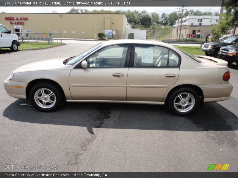 Light Driftwood Metallic / Neutral Beige 2003 Chevrolet Malibu LS Sedan