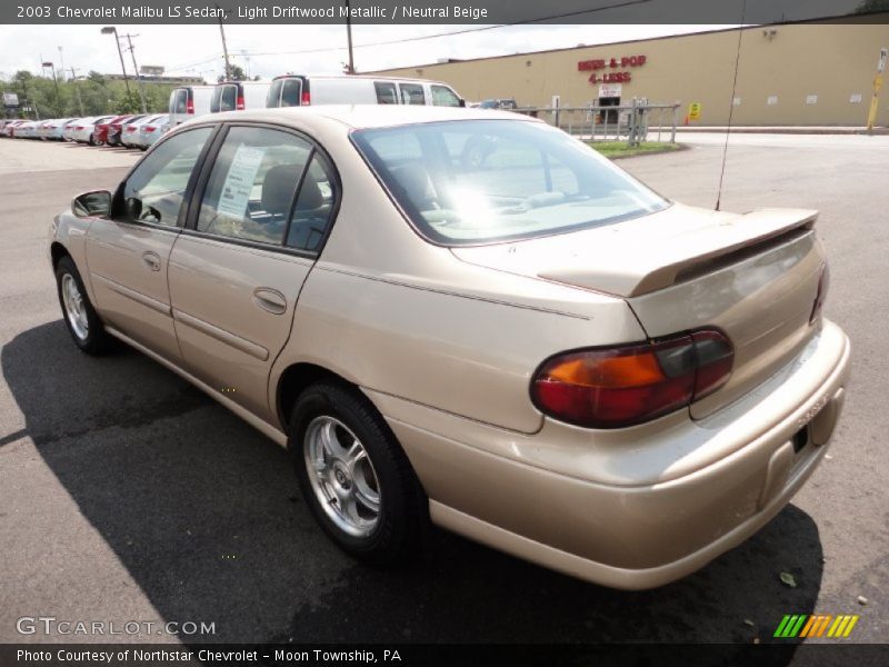 Light Driftwood Metallic / Neutral Beige 2003 Chevrolet Malibu LS Sedan