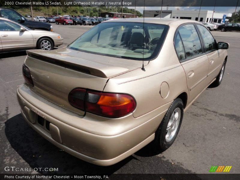 Light Driftwood Metallic / Neutral Beige 2003 Chevrolet Malibu LS Sedan