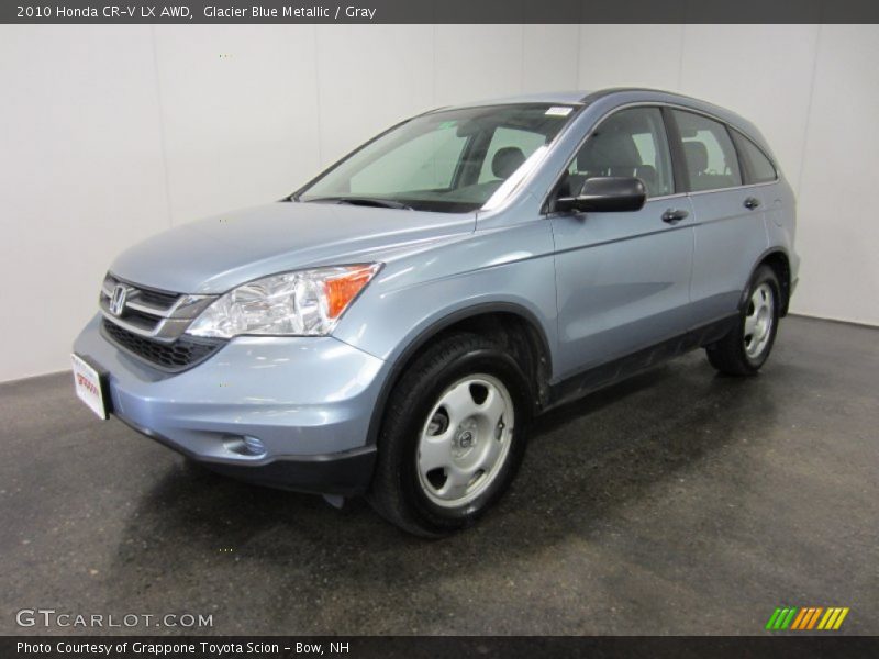 Glacier Blue Metallic / Gray 2010 Honda CR-V LX AWD