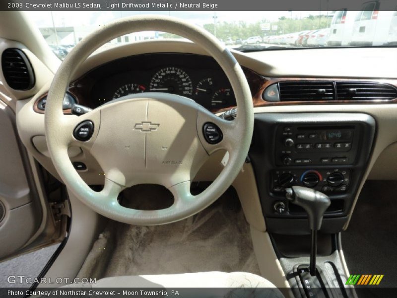 Light Driftwood Metallic / Neutral Beige 2003 Chevrolet Malibu LS Sedan