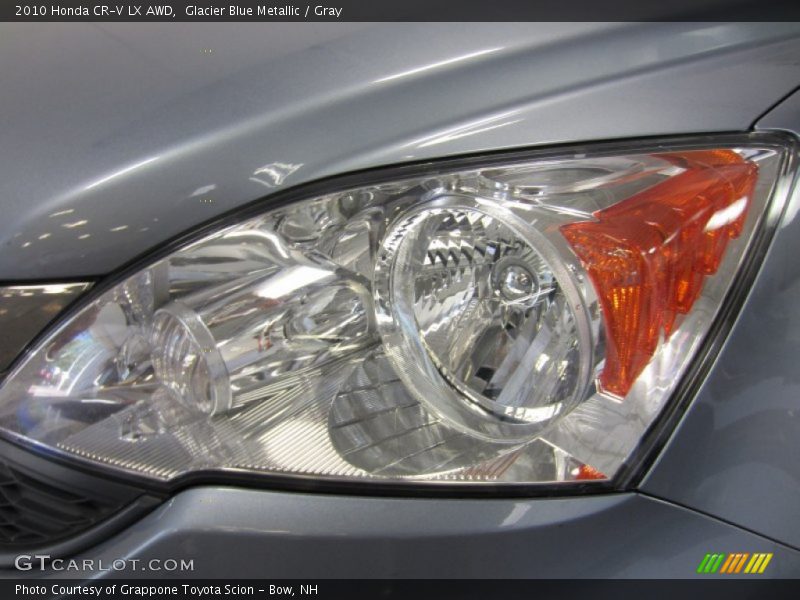 Glacier Blue Metallic / Gray 2010 Honda CR-V LX AWD