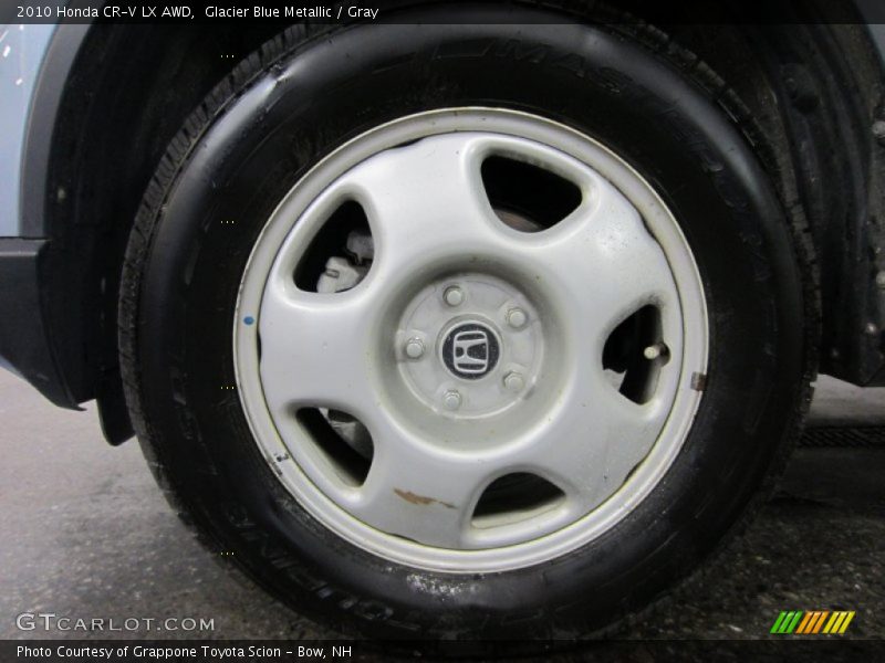 Glacier Blue Metallic / Gray 2010 Honda CR-V LX AWD