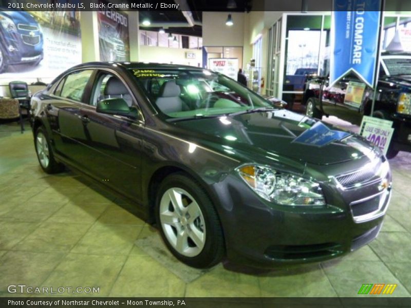 Black Granite Metallic / Ebony 2011 Chevrolet Malibu LS