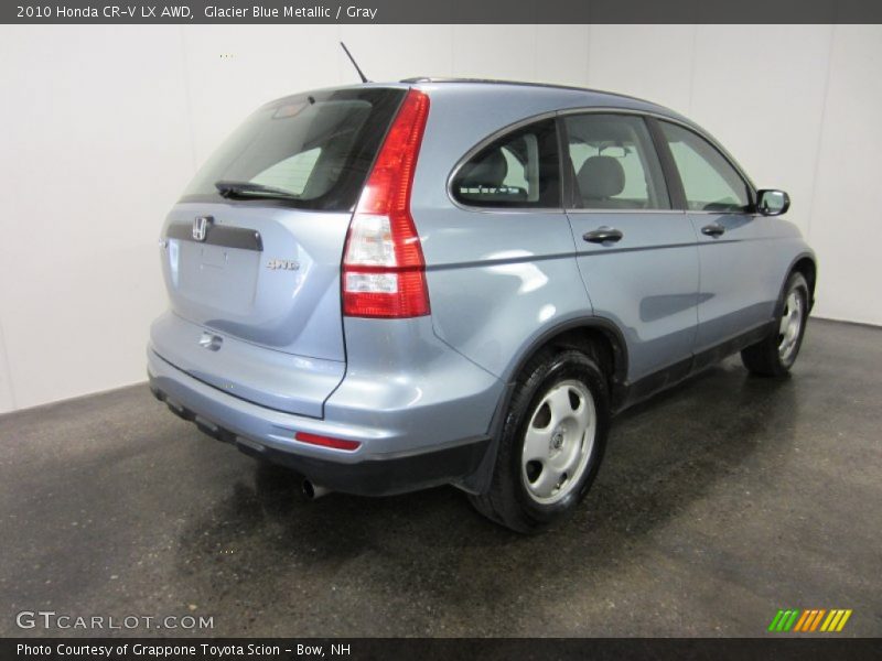 Glacier Blue Metallic / Gray 2010 Honda CR-V LX AWD