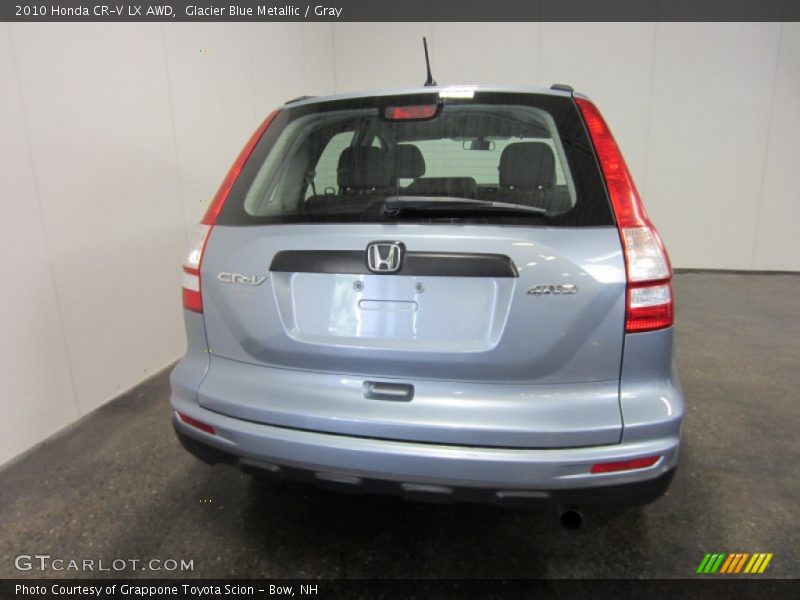 Glacier Blue Metallic / Gray 2010 Honda CR-V LX AWD