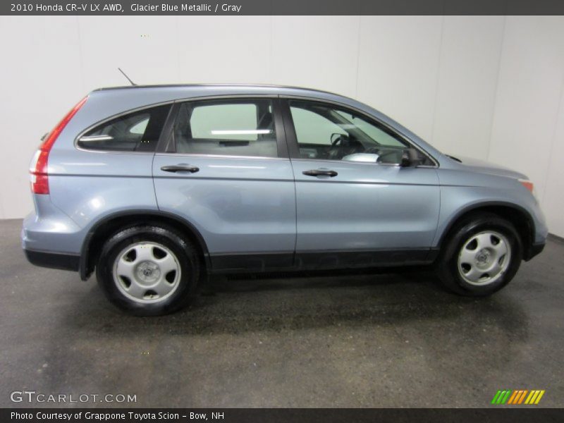 Glacier Blue Metallic / Gray 2010 Honda CR-V LX AWD