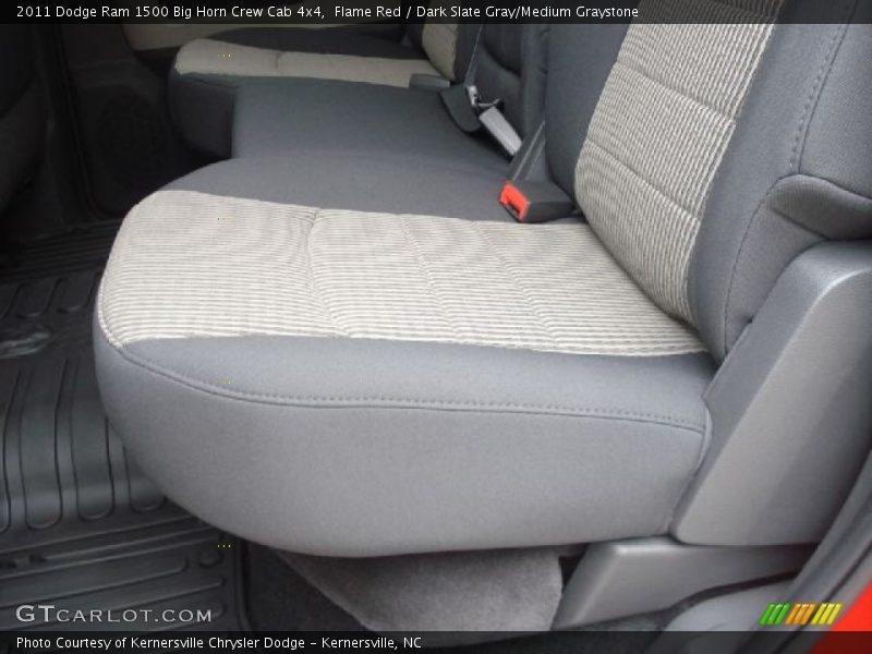 Flame Red / Dark Slate Gray/Medium Graystone 2011 Dodge Ram 1500 Big Horn Crew Cab 4x4