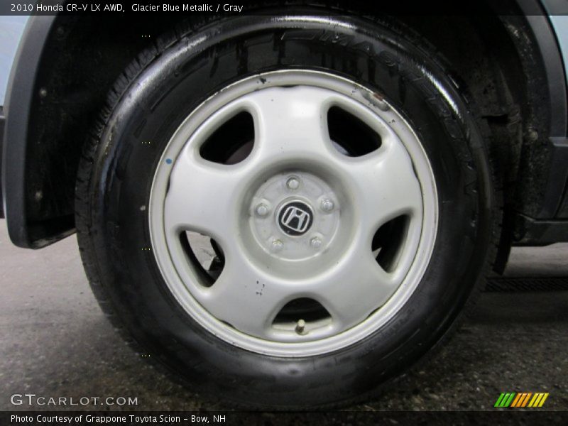 Glacier Blue Metallic / Gray 2010 Honda CR-V LX AWD