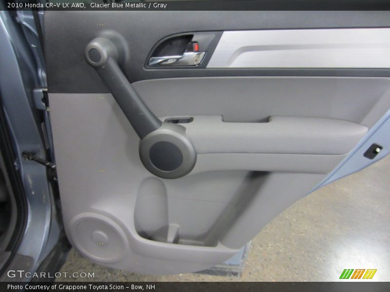 Glacier Blue Metallic / Gray 2010 Honda CR-V LX AWD