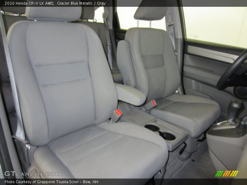 Glacier Blue Metallic / Gray 2010 Honda CR-V LX AWD