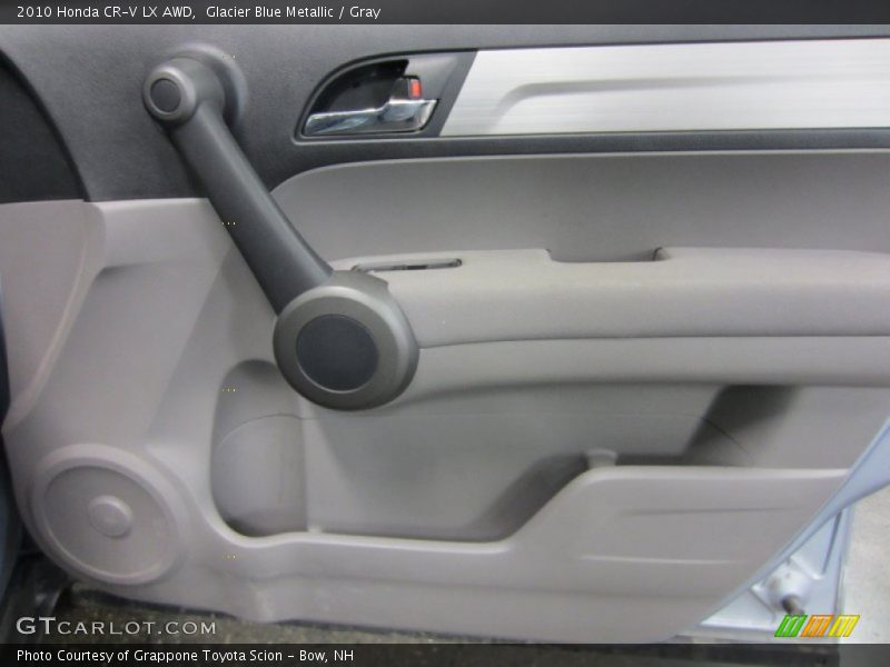 Glacier Blue Metallic / Gray 2010 Honda CR-V LX AWD