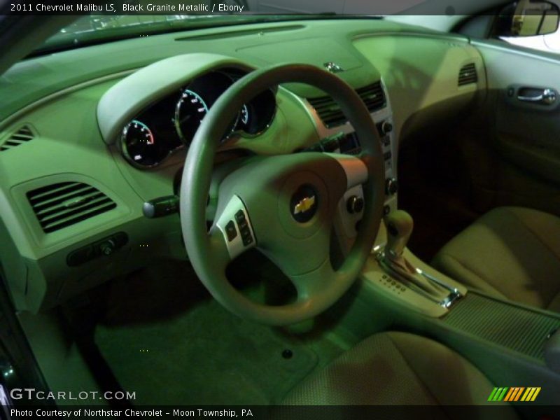 Black Granite Metallic / Ebony 2011 Chevrolet Malibu LS