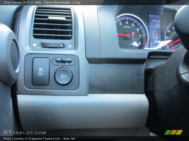 Glacier Blue Metallic / Gray 2010 Honda CR-V LX AWD
