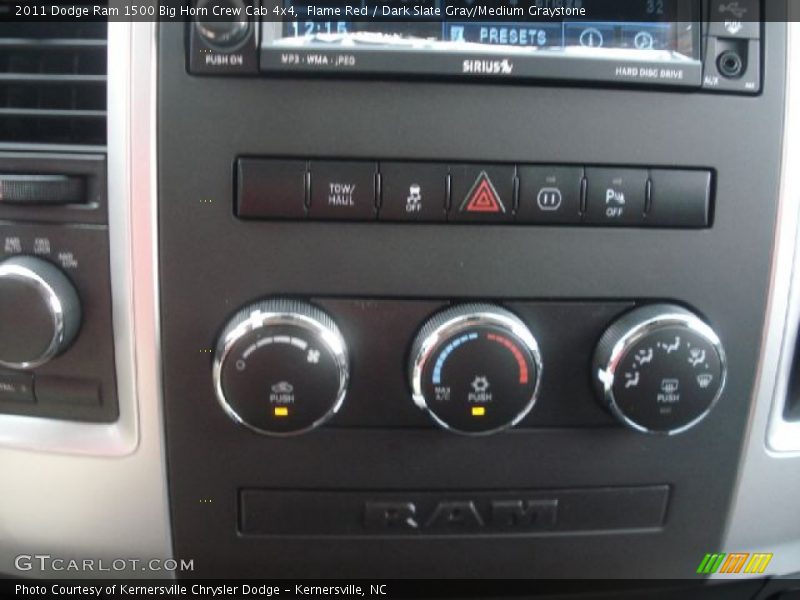Flame Red / Dark Slate Gray/Medium Graystone 2011 Dodge Ram 1500 Big Horn Crew Cab 4x4