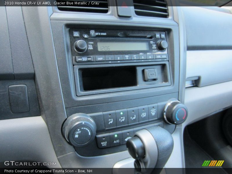 Glacier Blue Metallic / Gray 2010 Honda CR-V LX AWD