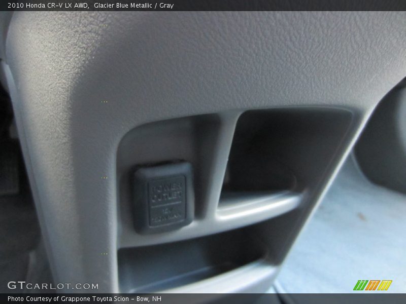Glacier Blue Metallic / Gray 2010 Honda CR-V LX AWD