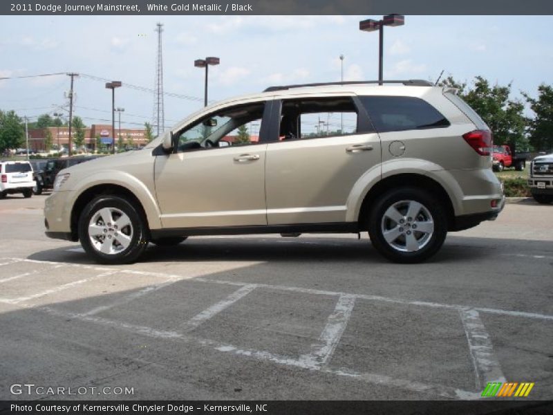 White Gold Metallic / Black 2011 Dodge Journey Mainstreet